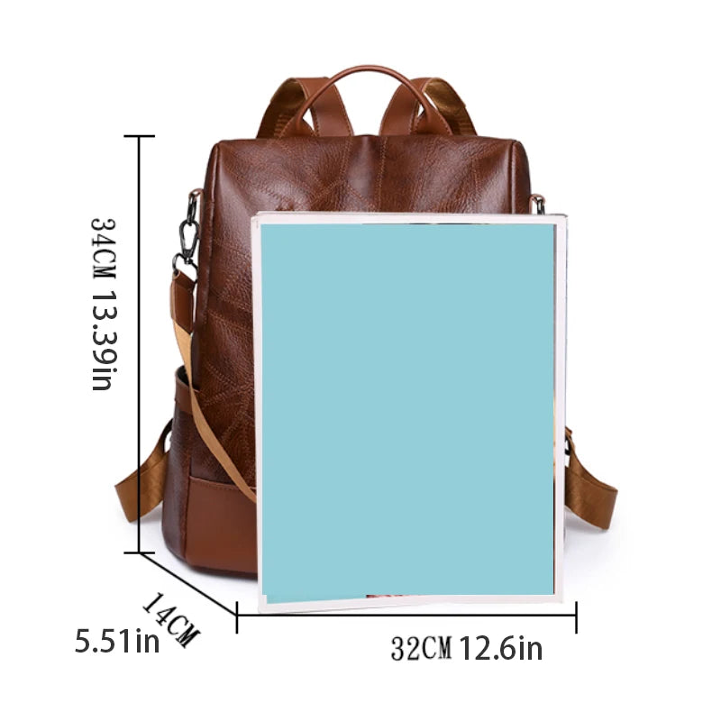 Fashionable Multifunctional Backpack & Shoulder Bag Large