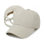 Summer Solid Color Baseball Cap – Women Ponytail Sports Cap