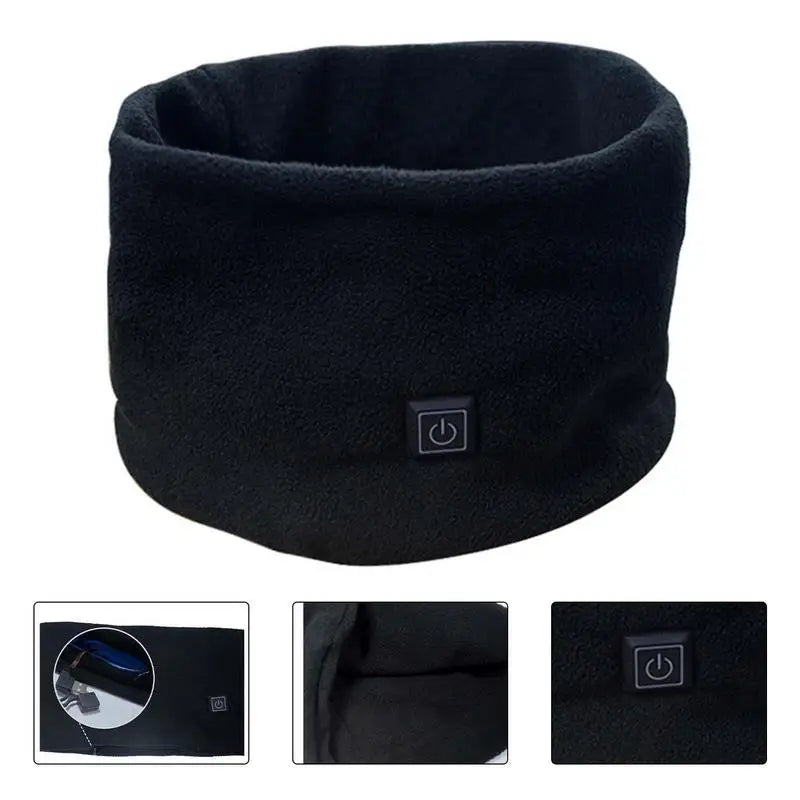 USB Heated Scarf – Soft Washable Tube with 3 Temperature Modes