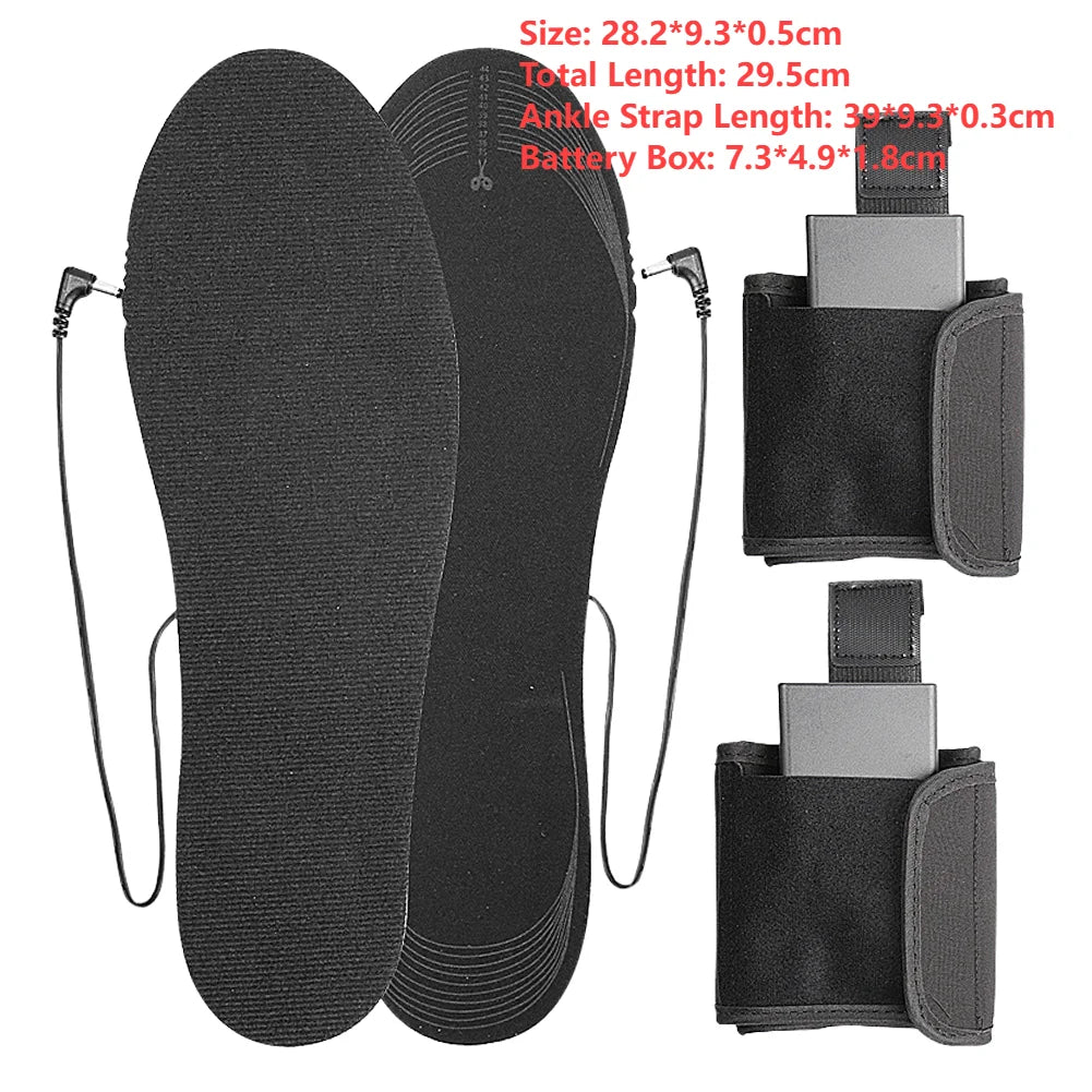 Electric Heated Insoles USB Rechargeable Foot Warmers