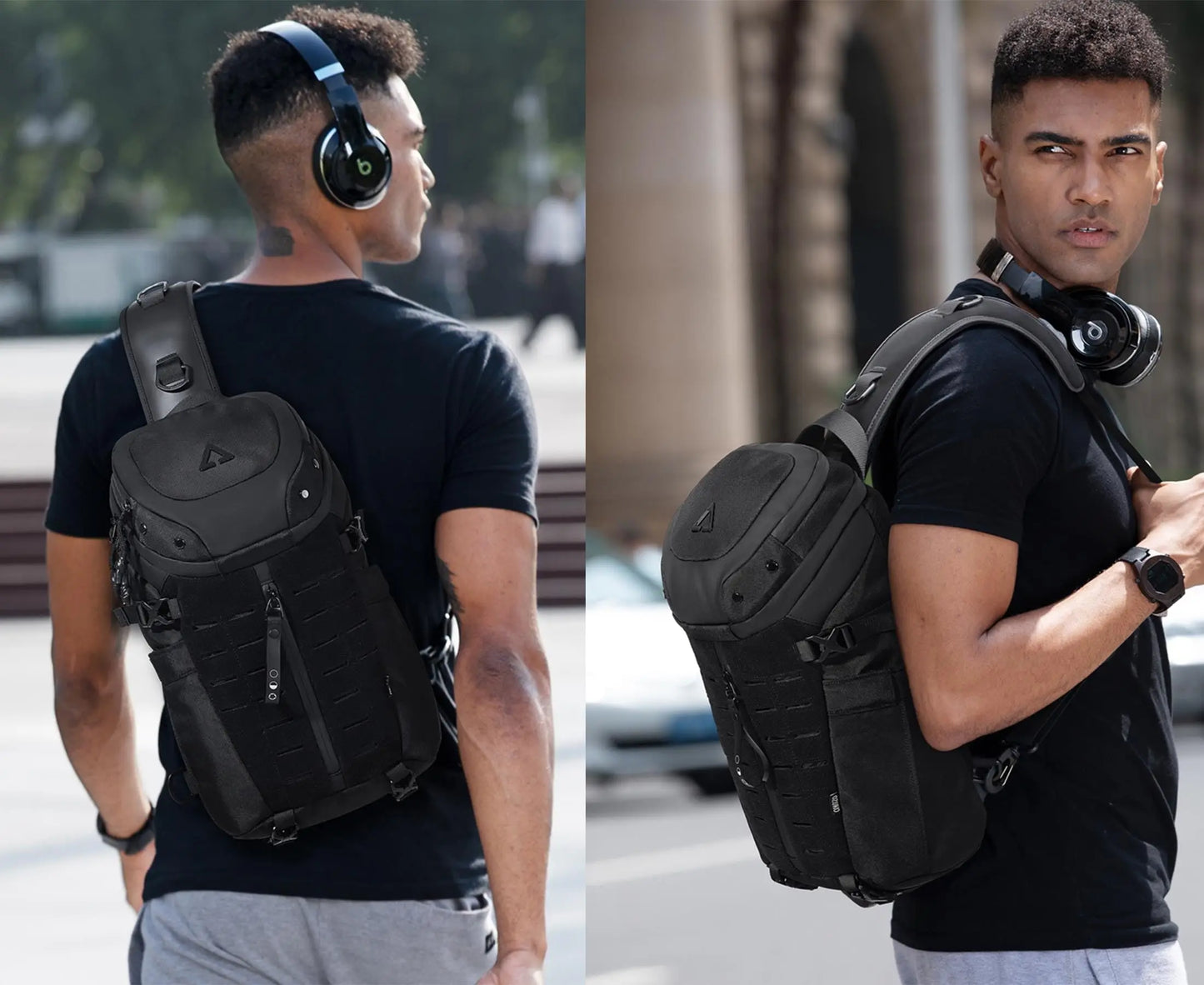 Sac bandoulière antivol pour homme, imperméable
