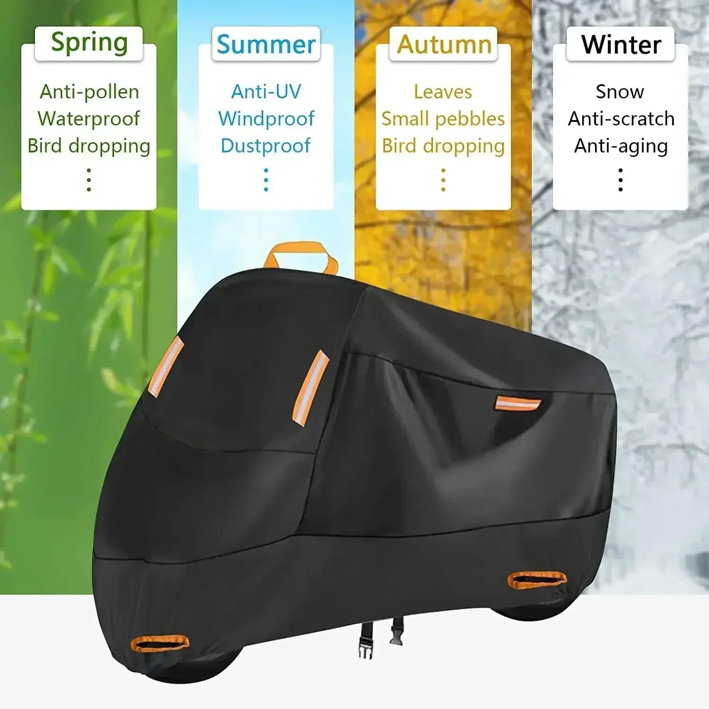 Waterproof Motorcycle Cover – UV-Protective & Durable