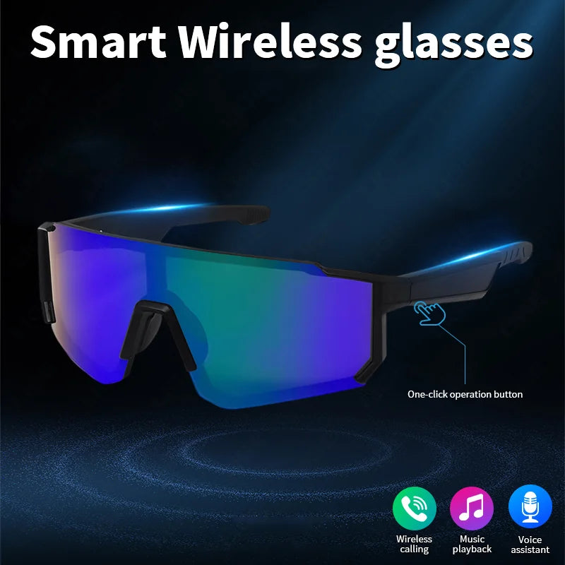 Smart Bluetooth V5.4 Cycling Sunglasses – Music & Calls