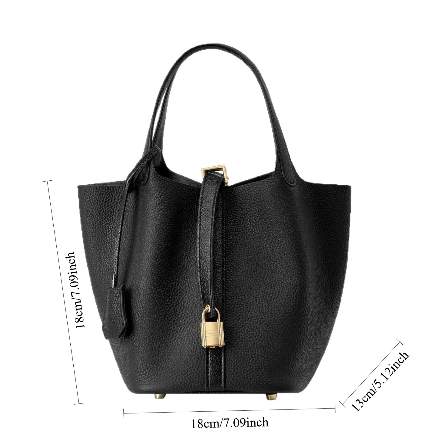 Women’s Large Bucket Bag 22 cm – Spacious Handbag