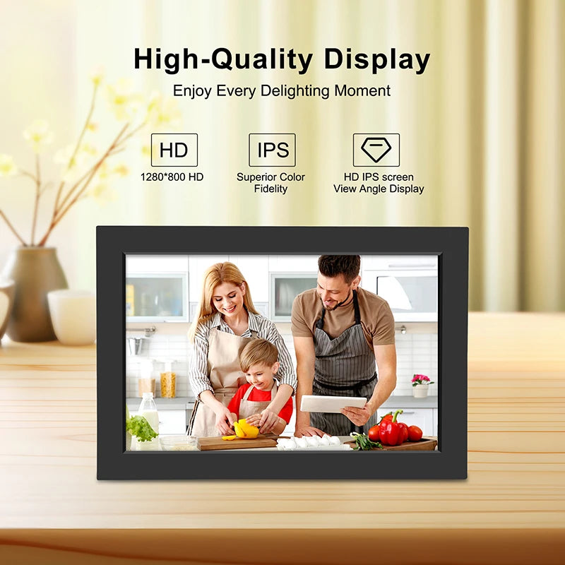 10.1" WiFi Digital Photo Frame – 32GB HD Touchscreen