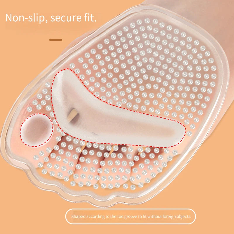 Anti-Slip Gel Shoe Pads – Self-Adhesive Forefoot Cushions