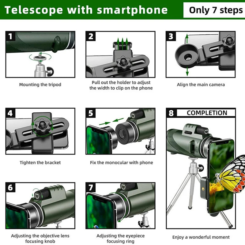 Portable HD 5000M Telescope – Folding Long-Distance