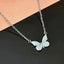 Collier pendentif papillon lumineux pour femme – Bijou cadeau
