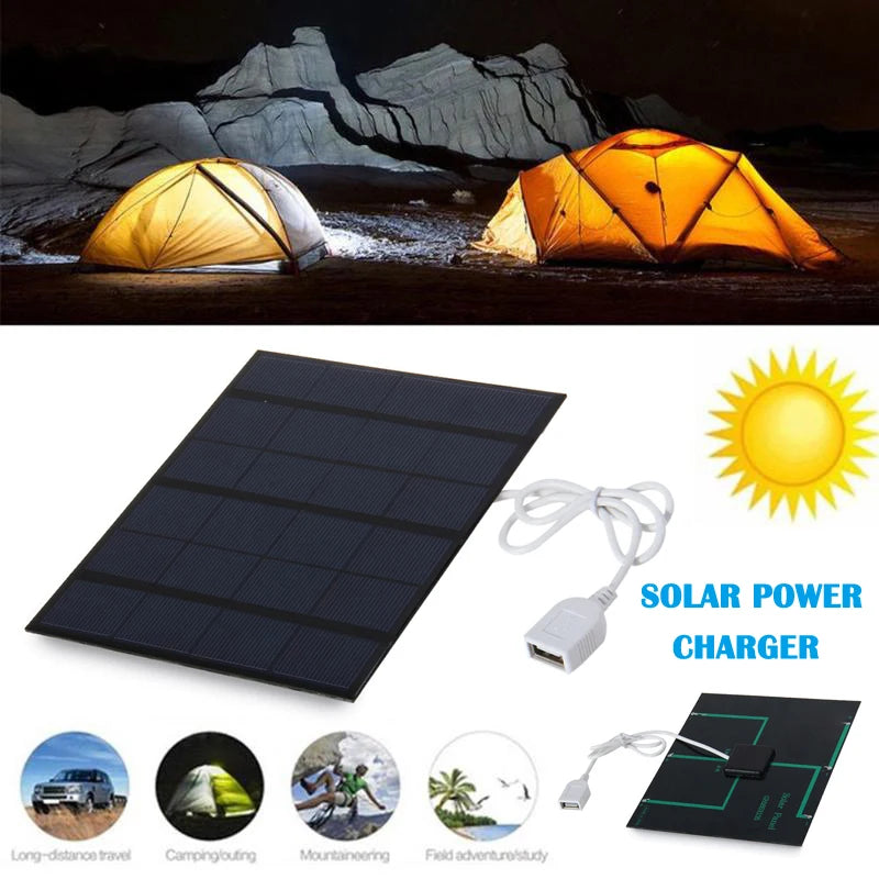 Solar Power Bank Charger Portable Emergency Device