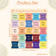 Quran Index Tabs – 125 Laminated Surah Chapter Stickers