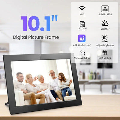 10.1" WiFi Digital Photo Frame – 32GB HD Touchscreen
