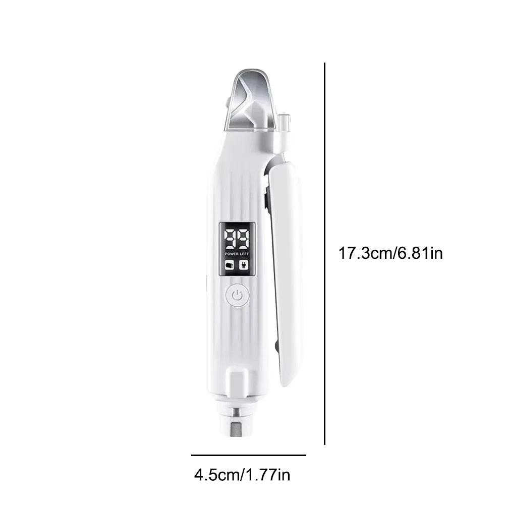 2-in-1 Electric Pet Nail Trimmer with LED – Safe & Quiet