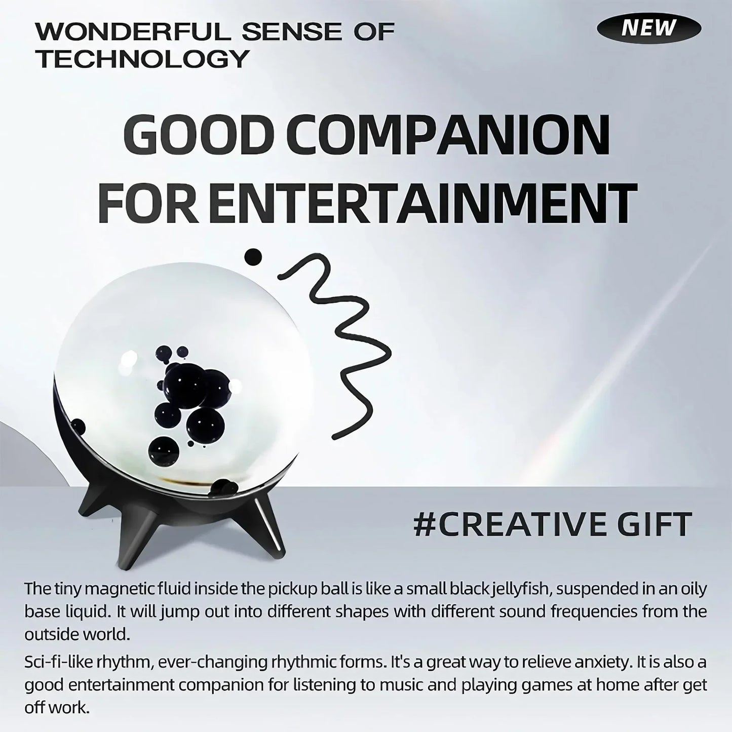 Music Lamp with Sound Light & Magnetic Fluid