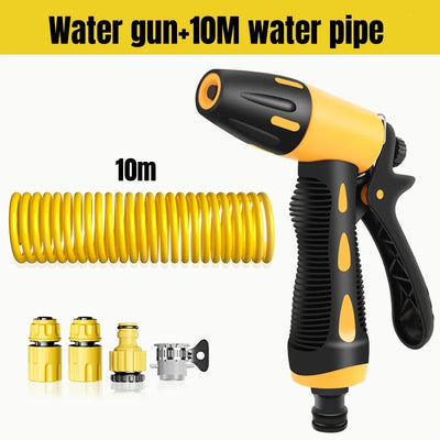 10m Telescopic High-Pressure Water Pipe & Hose Set