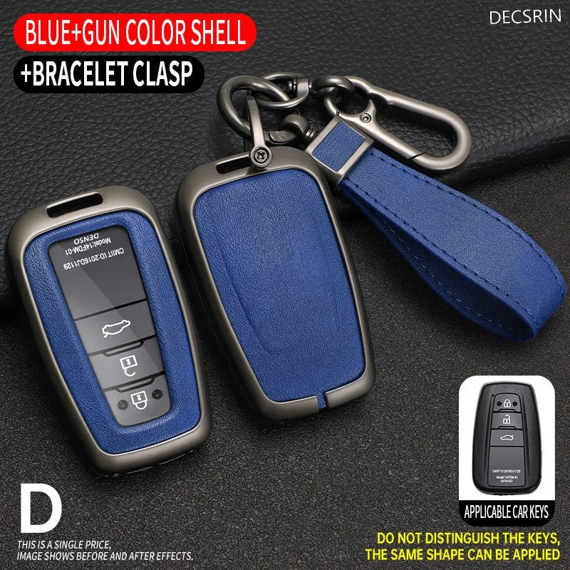 Toyota Key Cover – Luxury Zinc Alloy & Leather Case