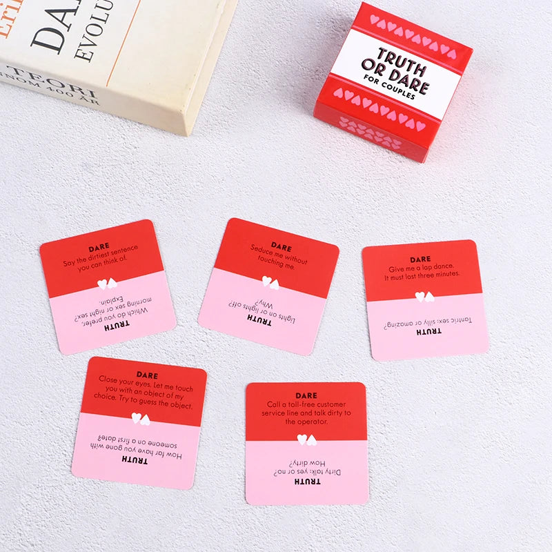 51 Truth or Dare Cards for Couples – Sexy English Version
