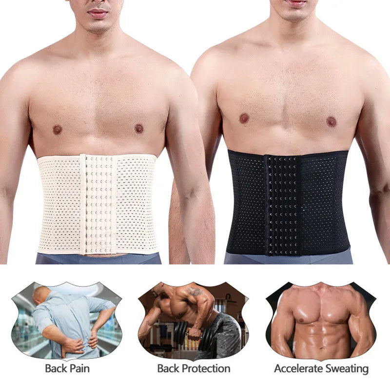 Men’s Waist Trainer Belt – Slimming Body Shaper