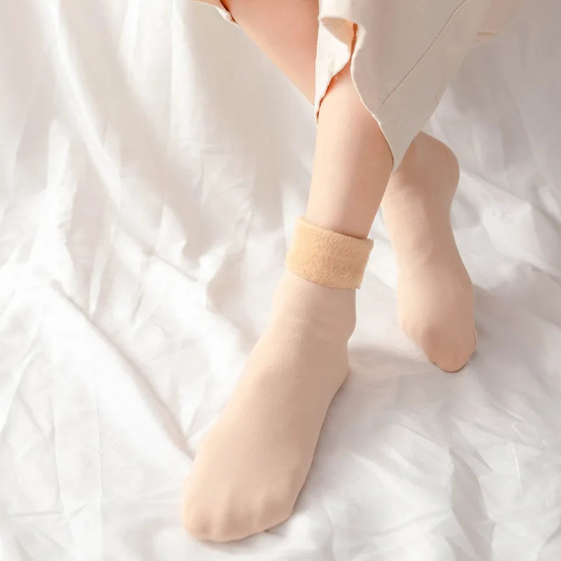 Warm Winter Socks Short Velvet Floor Socks For Home & Boots