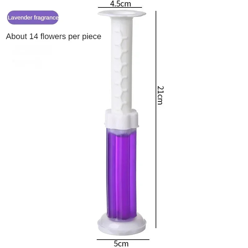 Lot de 6 gels nettoyants pour toilettes au parfum floral – Désinfectant et désodorisant