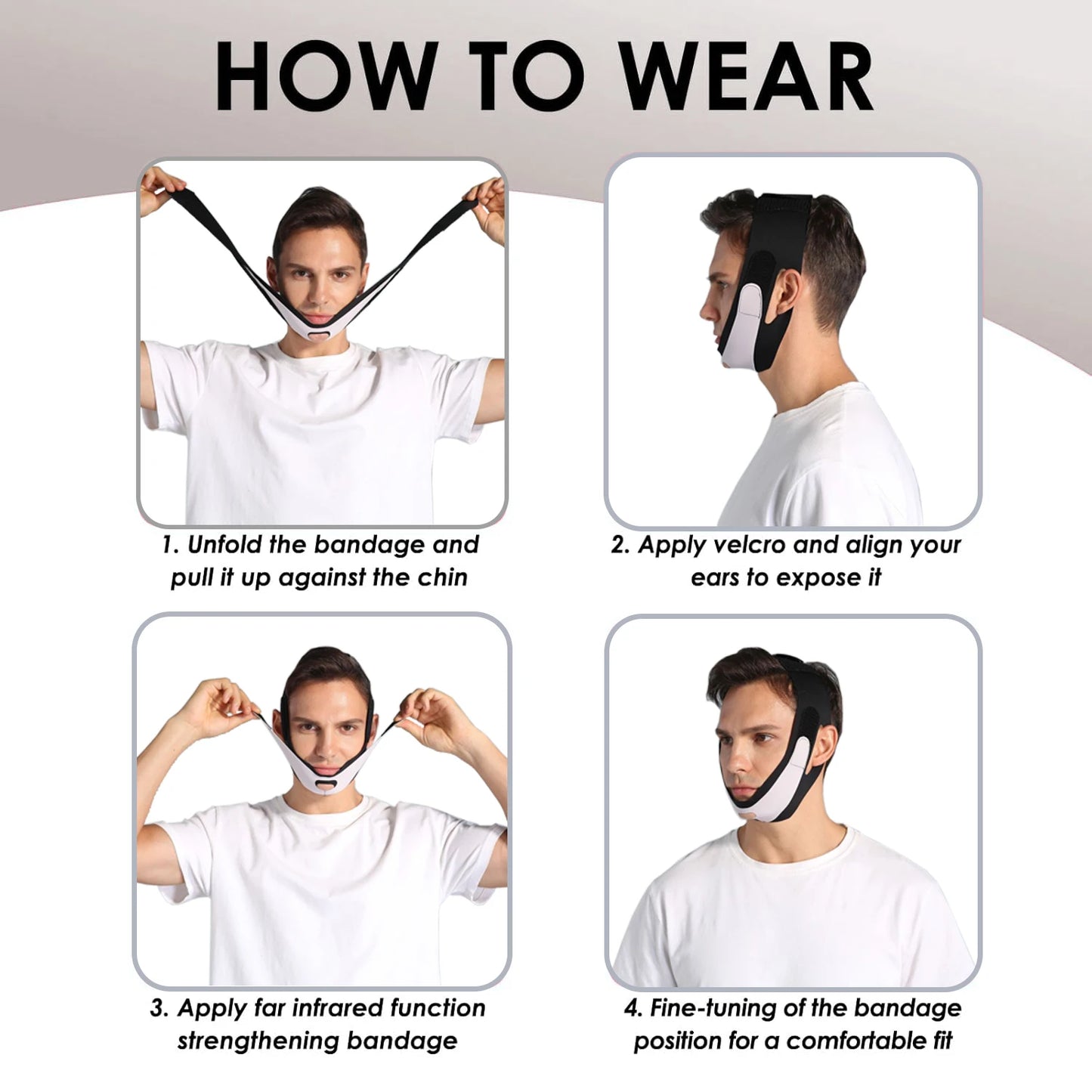 Double Chin Mask – Far Infrared V-Line Chin Lifting Strap