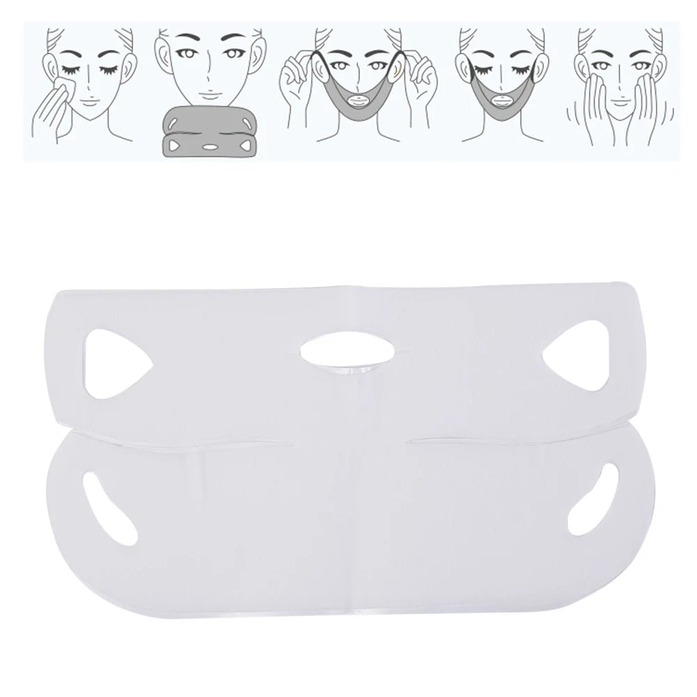 Set van 2 4D V-vormige hydrogel gezichtsmaskers voor een liftend effect – afslankend en verstevigend