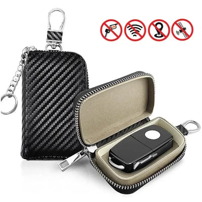 Car Key Signal Blocker Faraday Pouch – RFID Anti-Theft Case