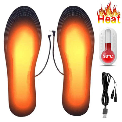 Rechargeable Heated Insoles – USB Electric Shoe Pads