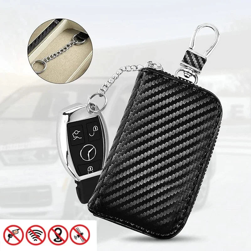 Car Key Signal Blocker Faraday Pouch – RFID Anti-Theft Case