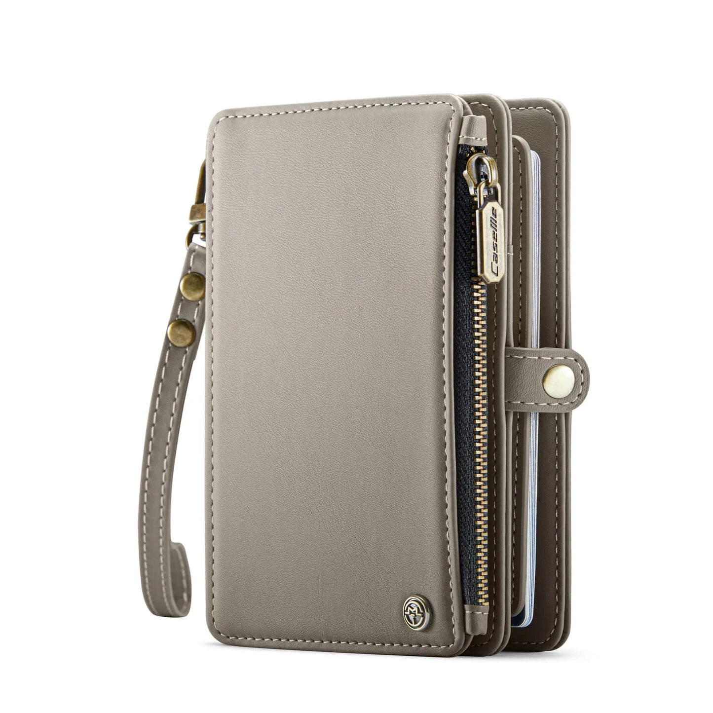 Travel Wallet with Zipper & Wrist Strap – Passport Holder