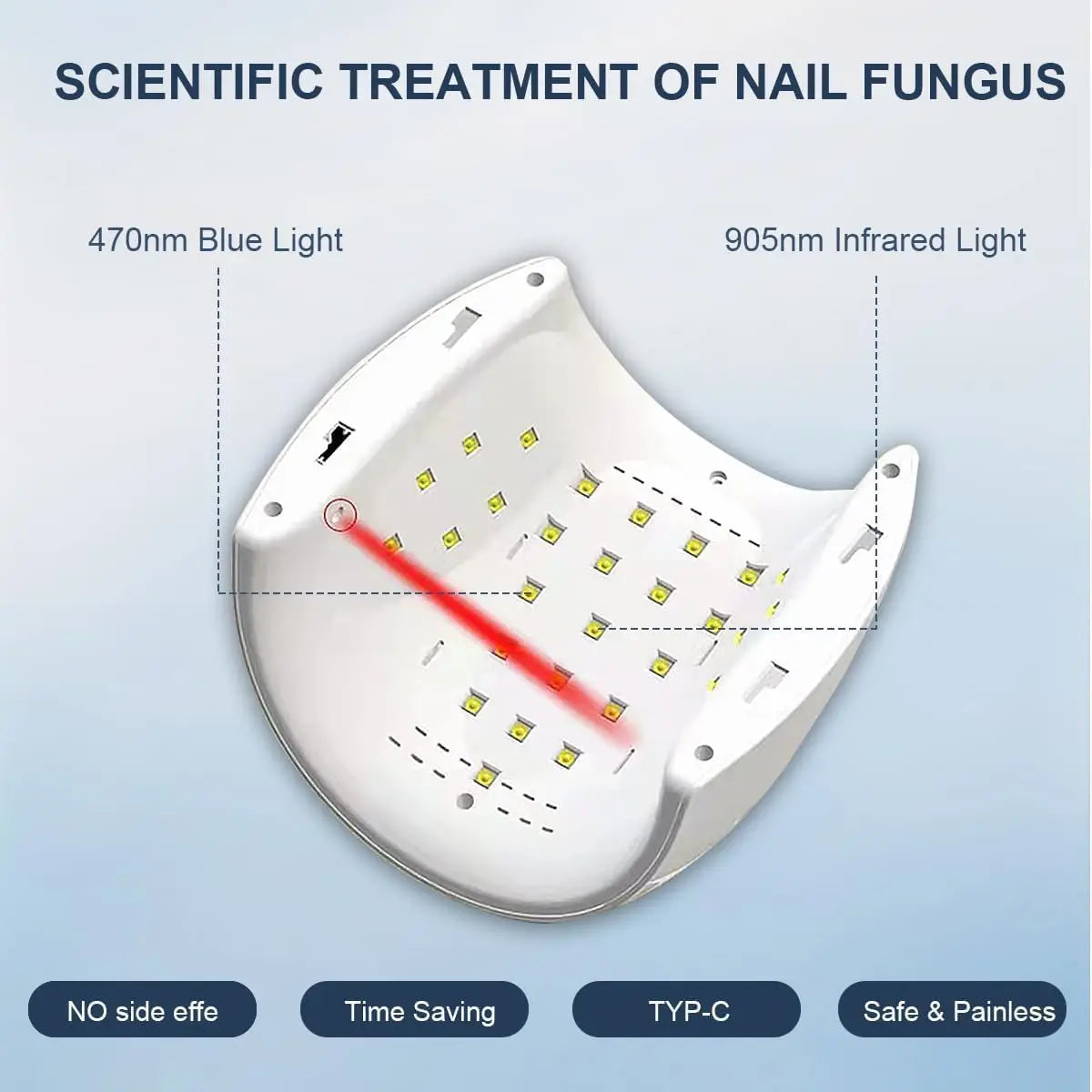 48W Laser Nail Fungus Treatment Device – Blue & Infrared Light