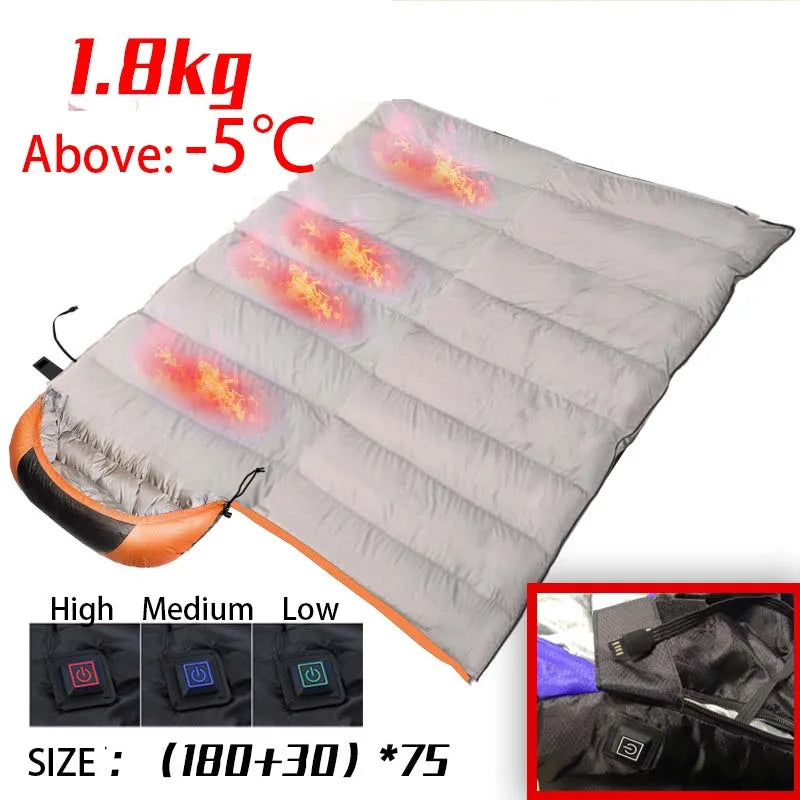 USB Heated Sleeping Bag – Lightweight & Waterproof