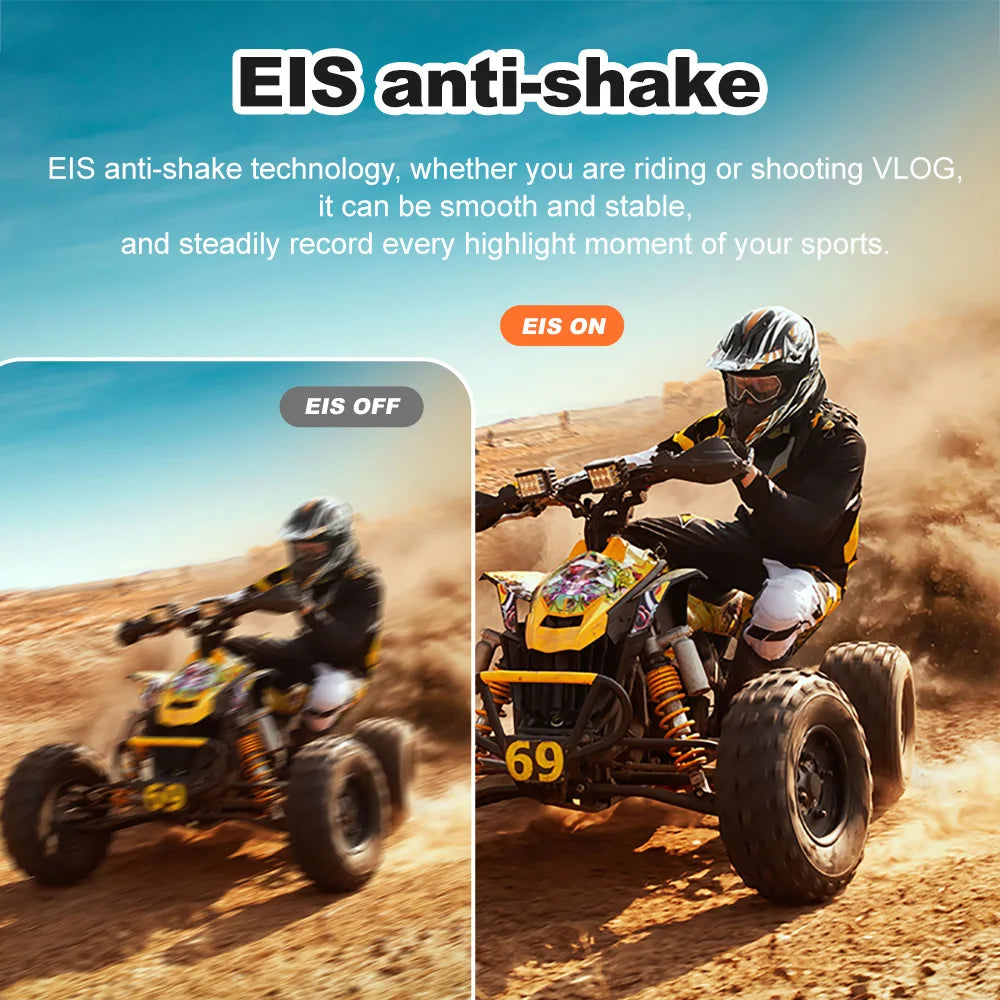 5K-actiecamera – 4K 60FPS, 2-inch touchscreen, 170° groothoek