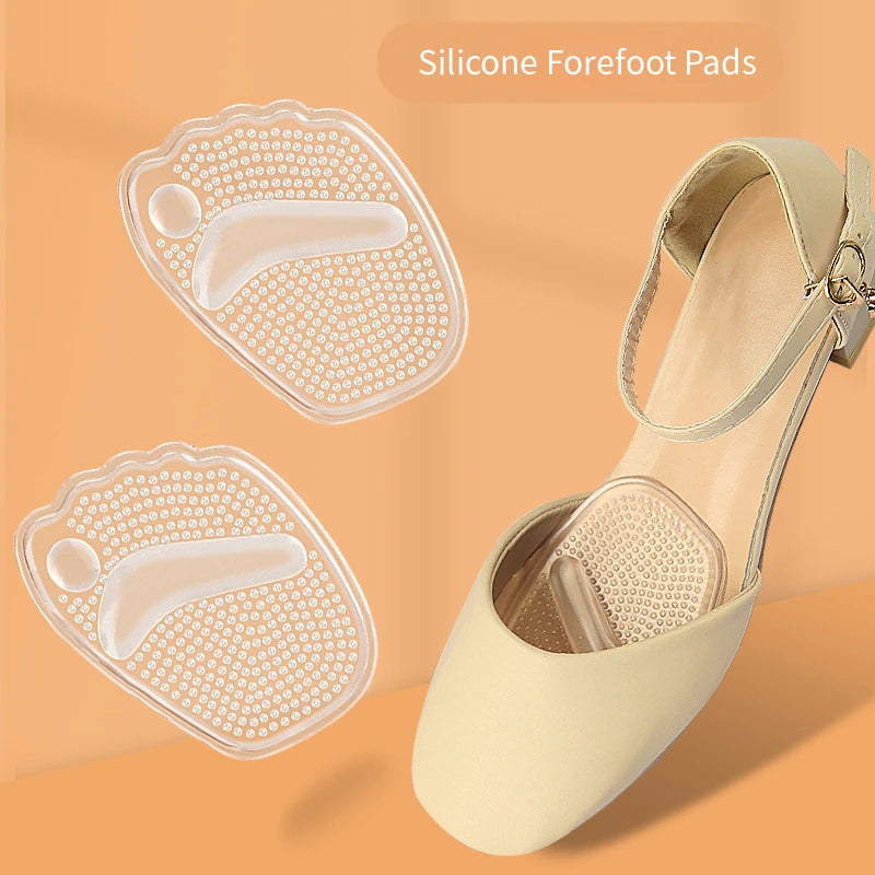 Anti-Slip Gel Shoe Pads – Self-Adhesive Forefoot Cushions