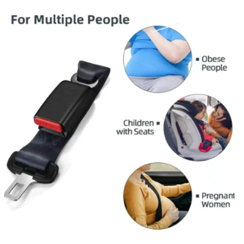 Rallonge de ceinture de sécurité universelle – Clip réglable de 23 cm