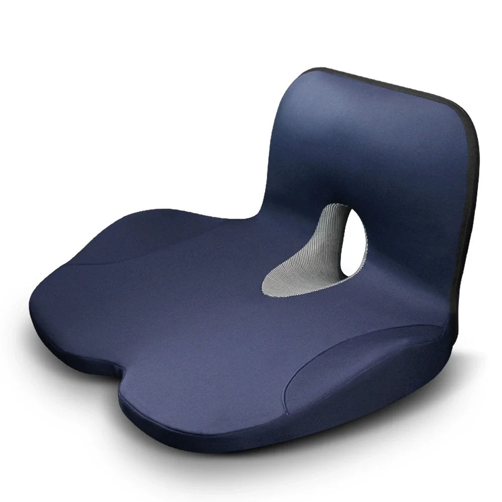 Memory Foam Seat & Back Cushion – Ergonomic Pain Relief
