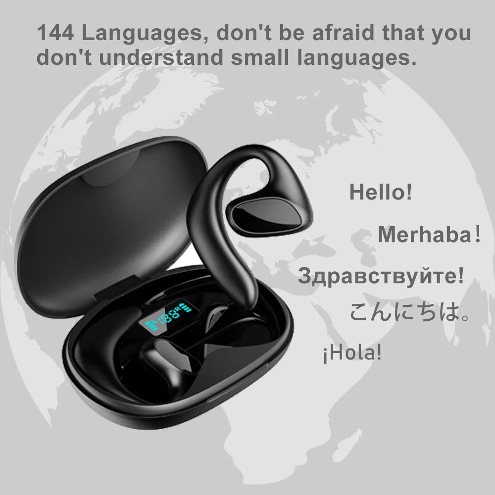 Wireless Translator Earbuds – 144 Languages, Bluetooth 5.1