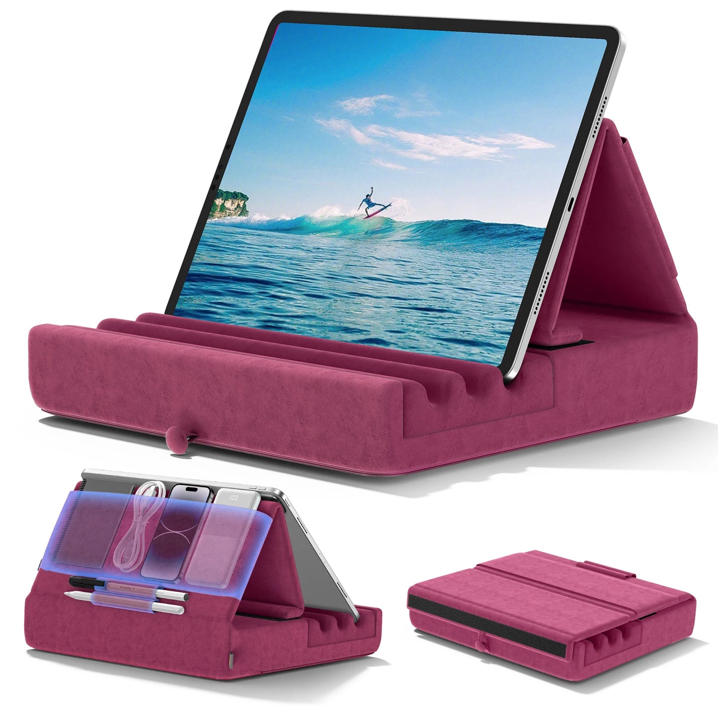 Soft Lap Tablet Stand – Foldable Cushion Dock for iPad & All Tablets