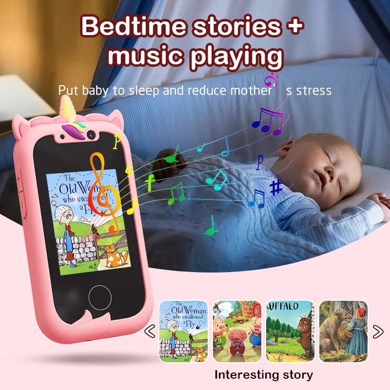 Kids Unicorn Smartphone Toy – Dual Camera, Music Player