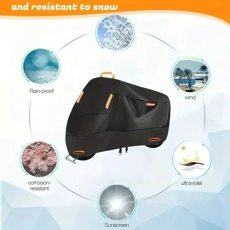 Waterproof Motorcycle Cover – UV-Protective & Durable