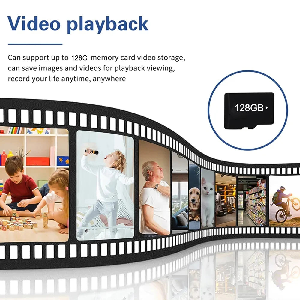 Mini caméra de sécurité sans fil 4K – Caméra espion WiFi cachée