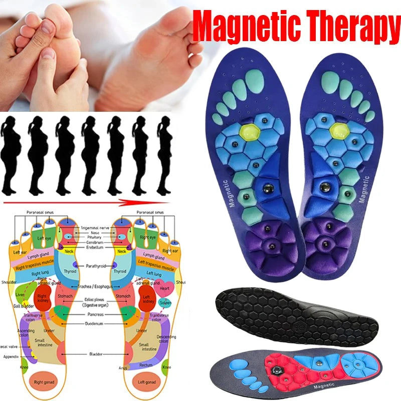 Magnetic Acupoint Massage Insoles – Shock-Absorbing Foot