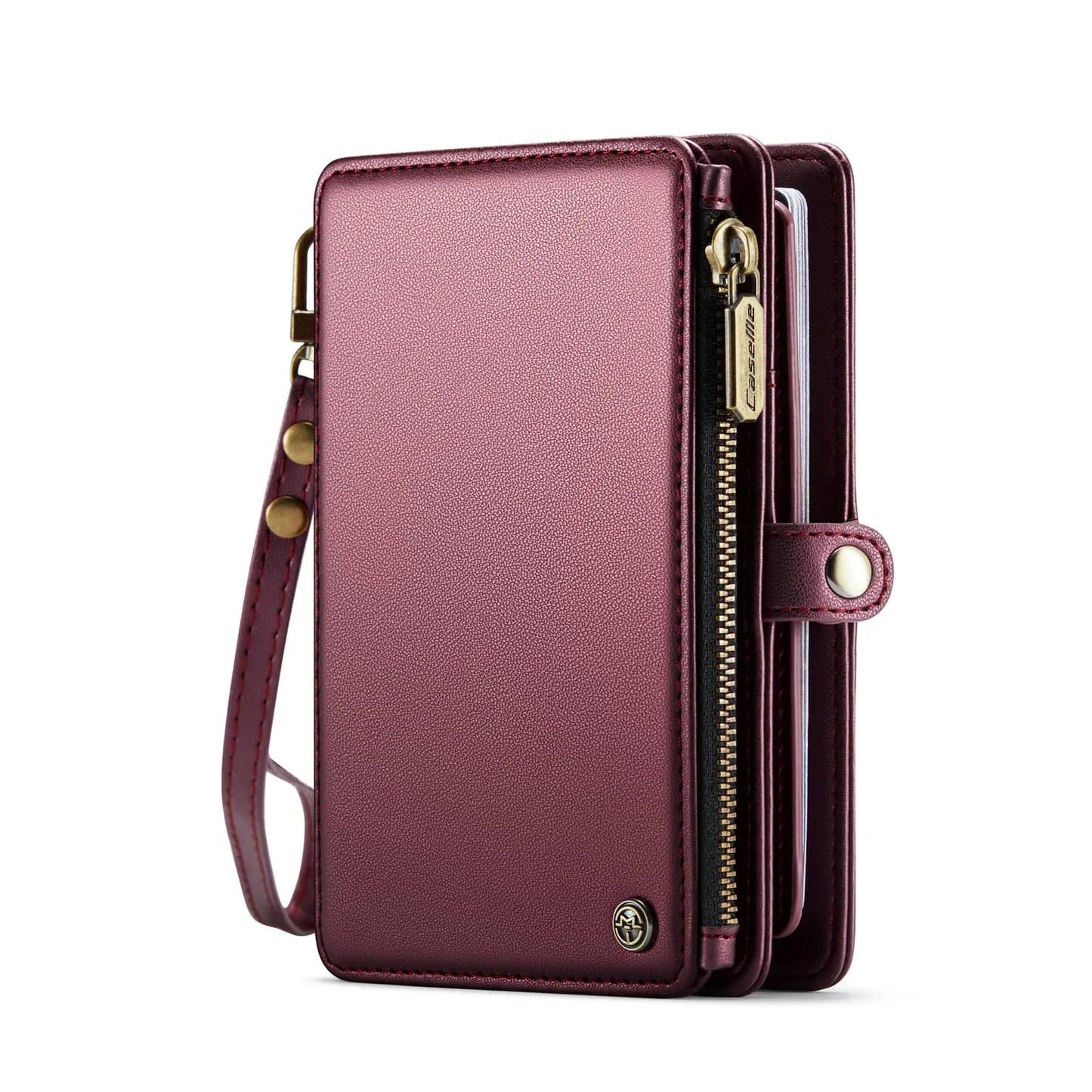 Travel Wallet with Zipper & Wrist Strap – Passport Holder