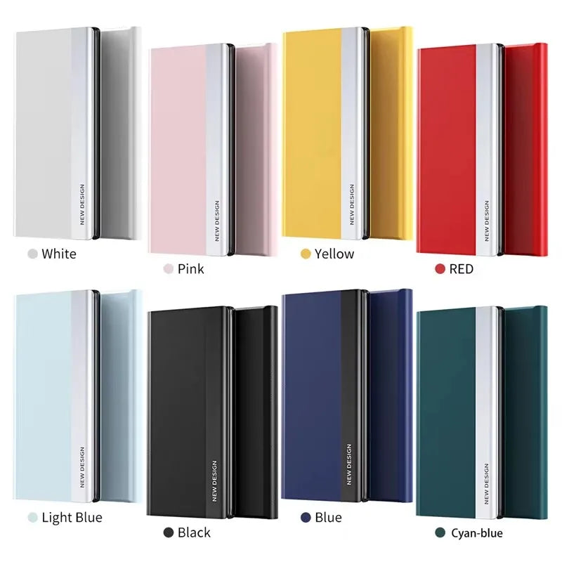 Premium Leather Flip Phone Case for Samsung Galaxy