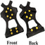2-Pack Anti-Slip Shoe Grips with Steel Spikes for Snow & Ice