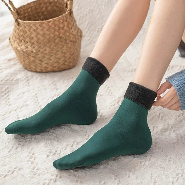 Warm Winter Socks Short Velvet Floor Socks For Home & Boots