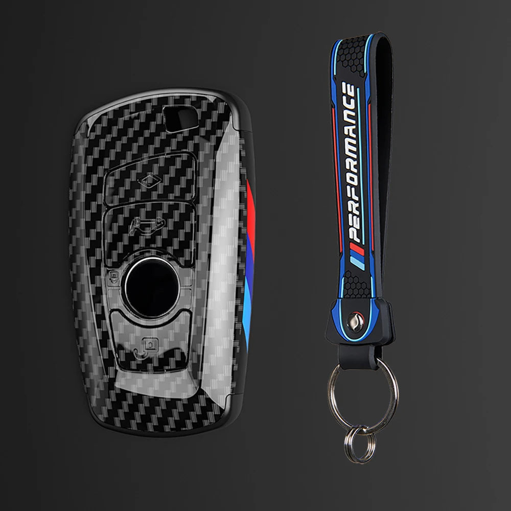 Carbon ABS Car Key Cover – Protective BMW Key Shell