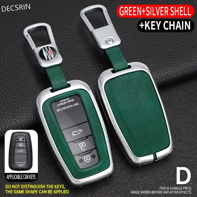 Toyota Key Cover – Luxury Zinc Alloy & Leather Case