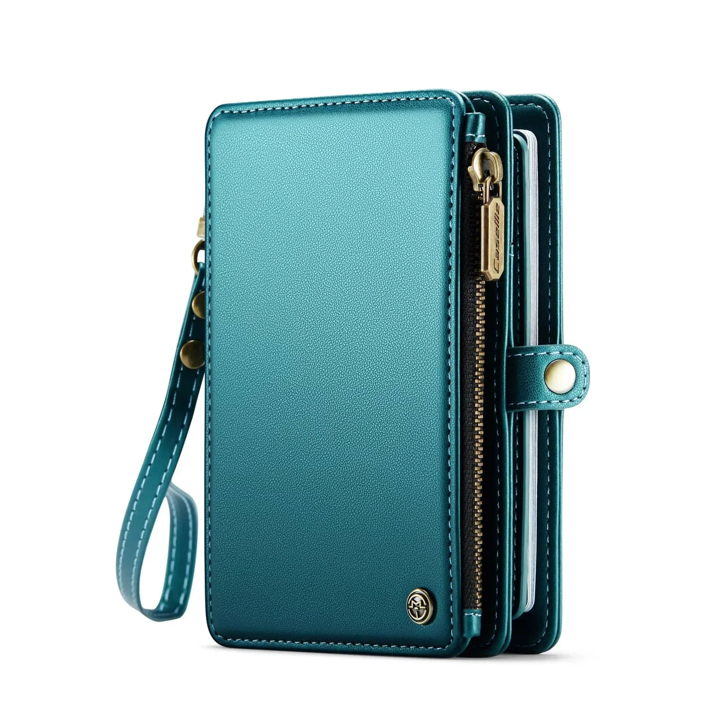 Travel Wallet with Zipper & Wrist Strap – Passport Holder