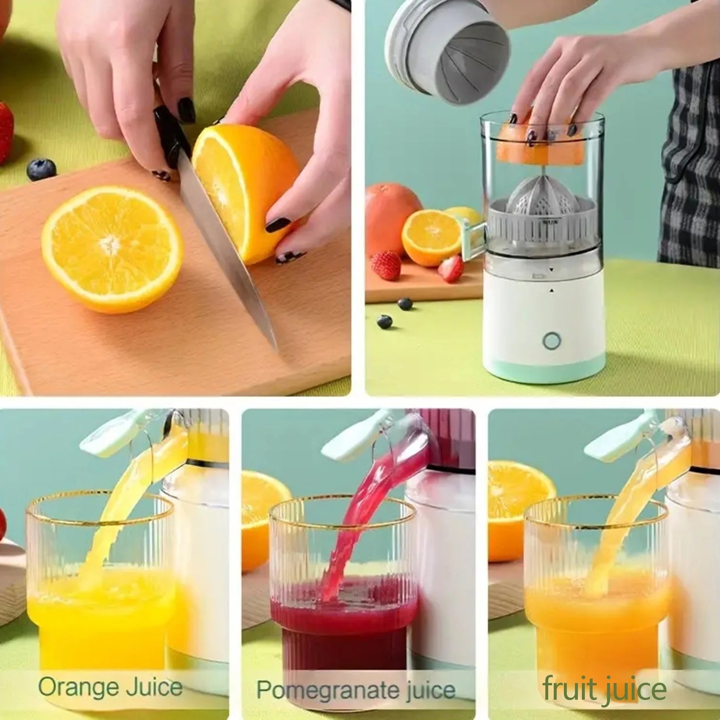 Wireless Electric Citrus Juicer Portable Juice Maker