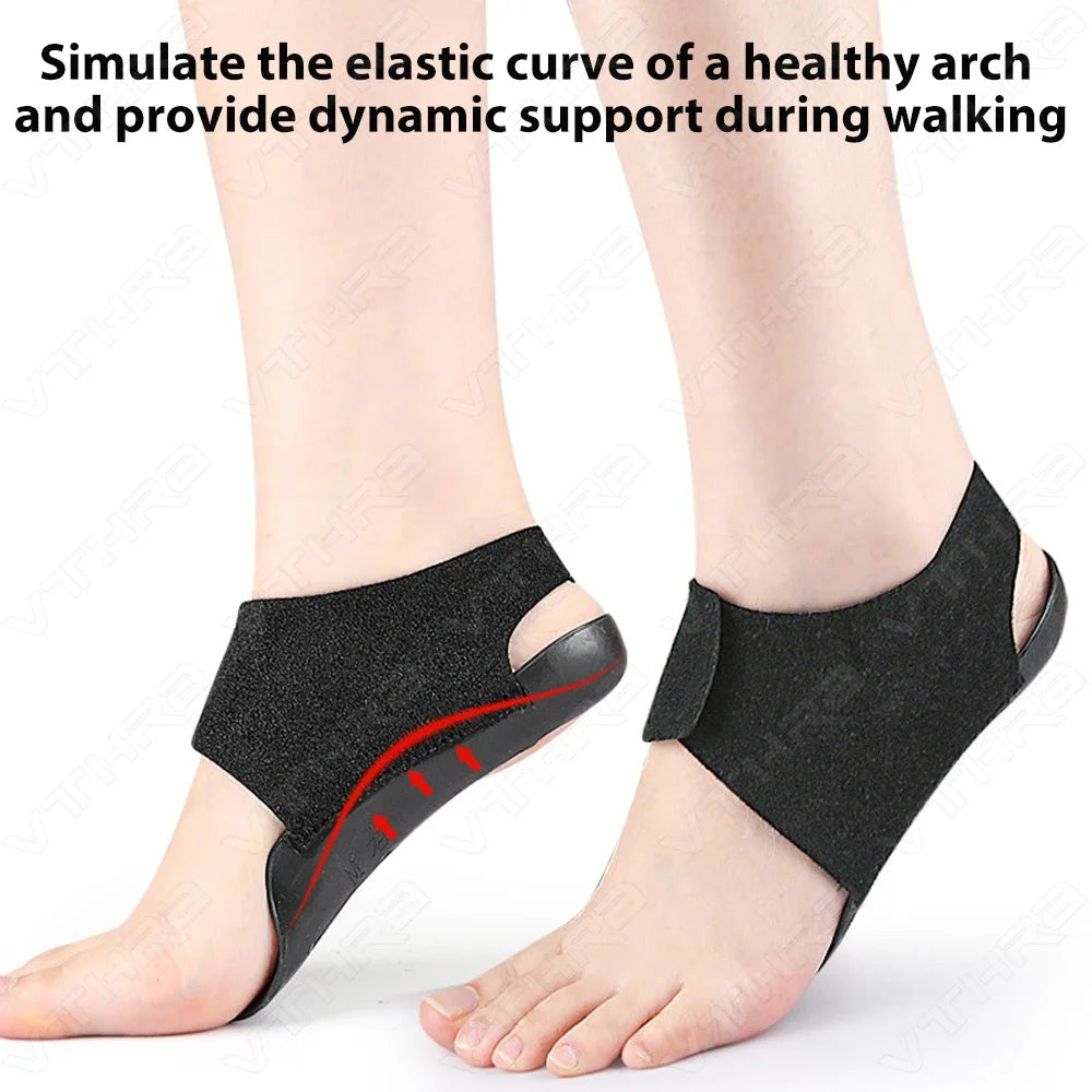 1 paire de chaussettes de soutien de la voûte plantaire en gel – Coussinets élastiques